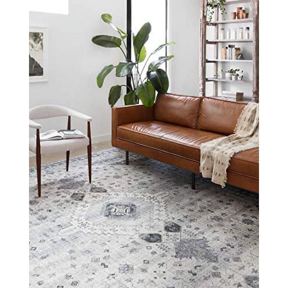 Loloi Skye Silver / Grey 2'-0" x 5'-0" Area Rug
