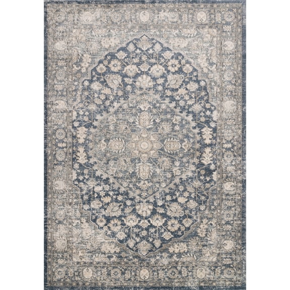 Loloi Teagan Denim / Mist 5'-3" x 7'-6" Area Rug