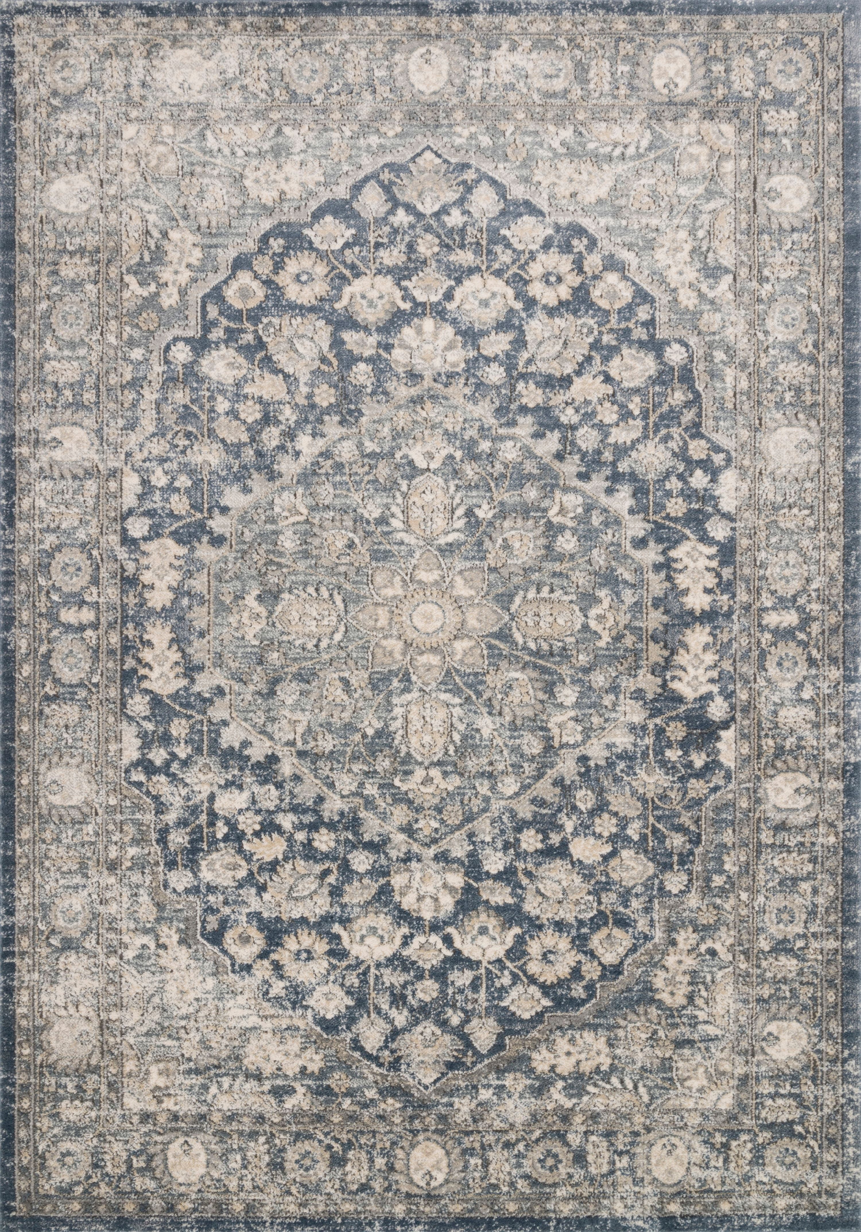 Loloi Teagan Denim / Mist 6'-7" x 9'-2" Area Rug