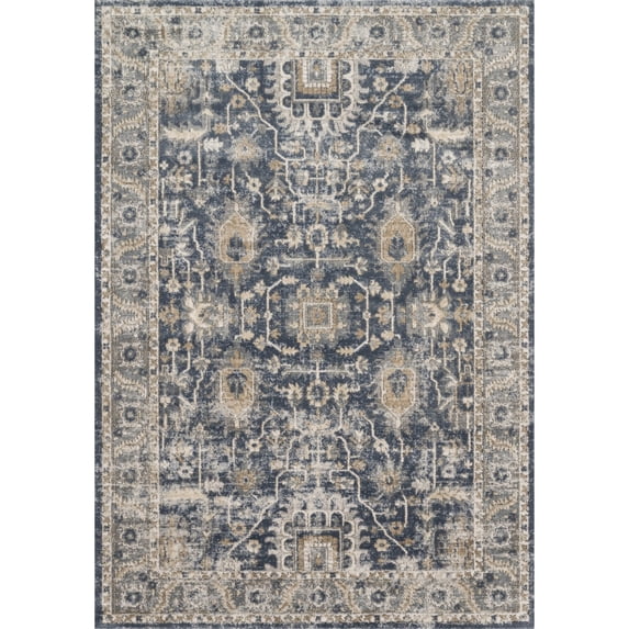 Loloi Teagan Denim / Pebble 3'-4" x 5'-7" Accent Rug