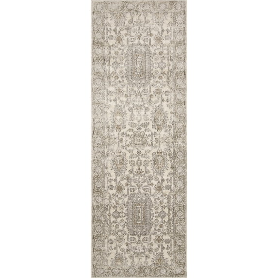 Loloi Teagan Ivory / Sand 2'-8" x 10'-6" Runner Rug