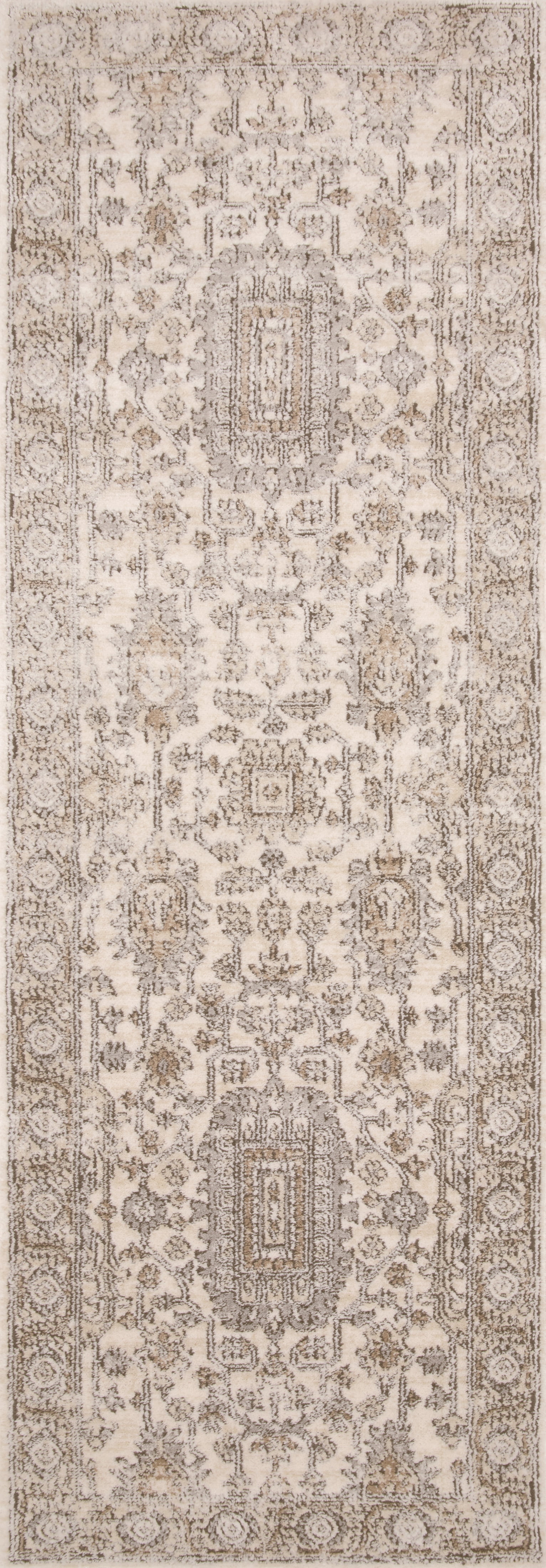 Loloi Teagan Ivory / Sand 2'-8" x 13' Runner Rug