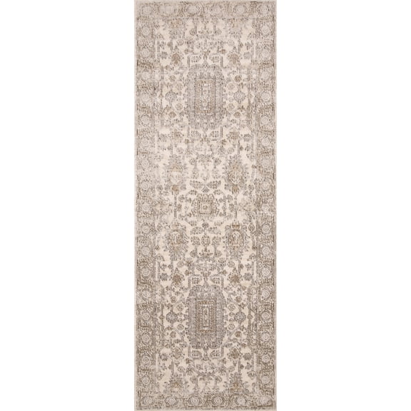 Loloi Teagan Ivory / Sand 2'-8" x 13' Runner Rug
