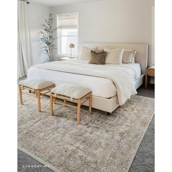 Loloi Teagan Ivory / Sand 7'-11" x 10'-6" Area Rug
