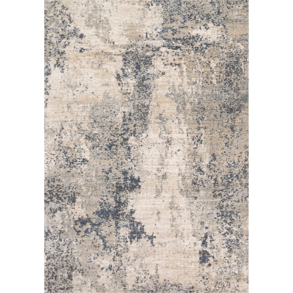 Loloi Teagan Natural / Denim 2'-8" x 4' Accent Rug