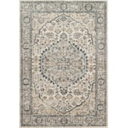 Loloi Teagan Natural / Lt. Grey 2'-8" x 7'-6" Runner Rug