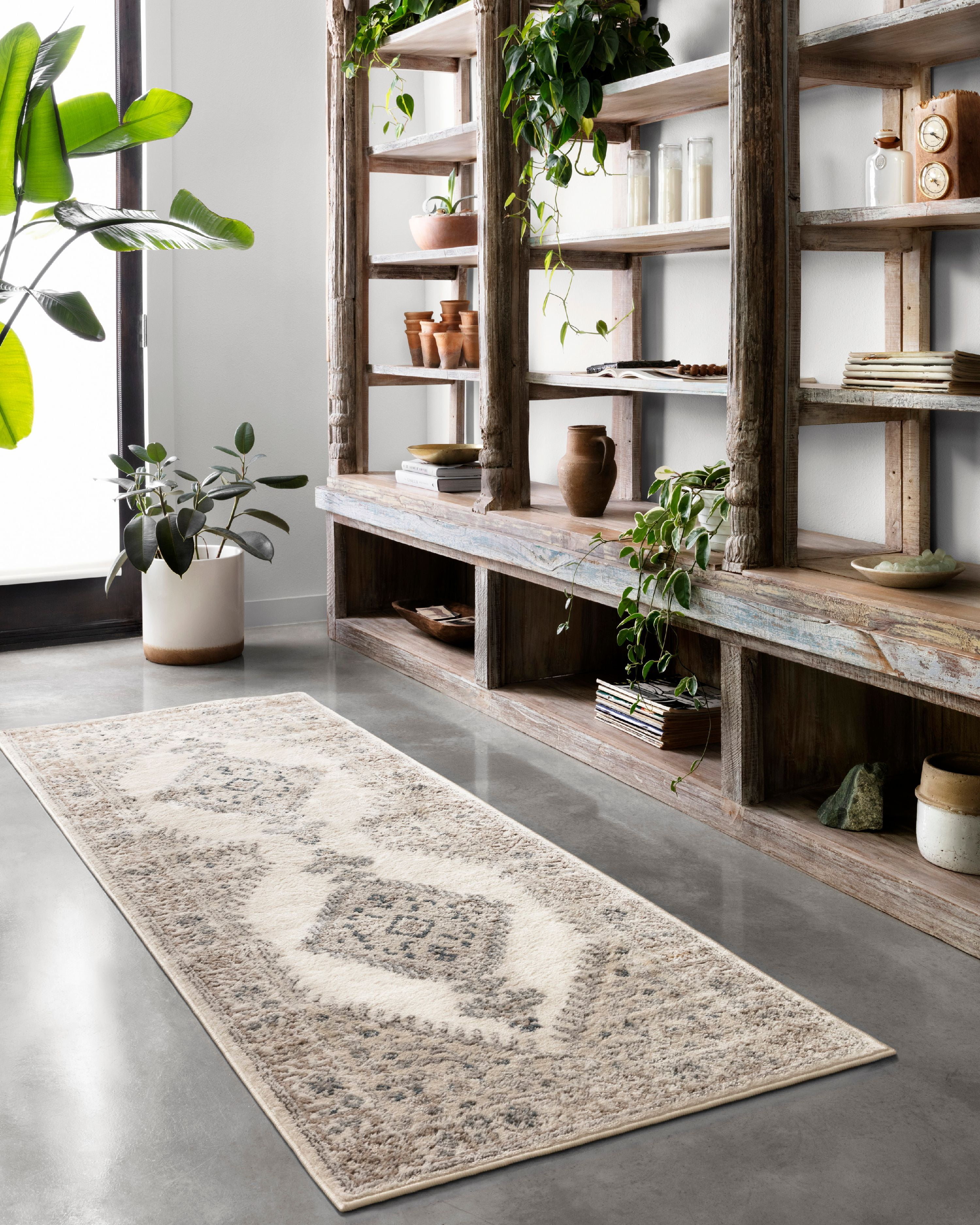 Loloi Teagan Oatmeal / Ivory 2'-8" x 10'-6" Runner Rug