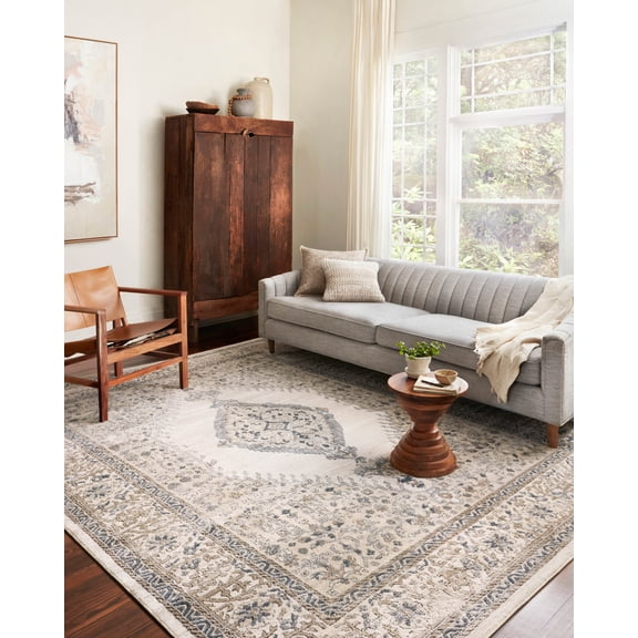 Loloi Teagan Oatmeal / Ivory 7'-11" x 10'-6" Area Rug