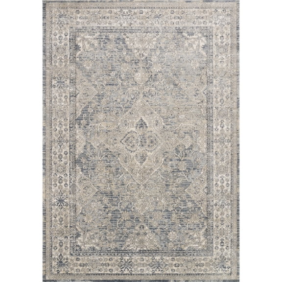 Loloi Teagan Sky / Natural 2'-8" x 4' Accent Rug