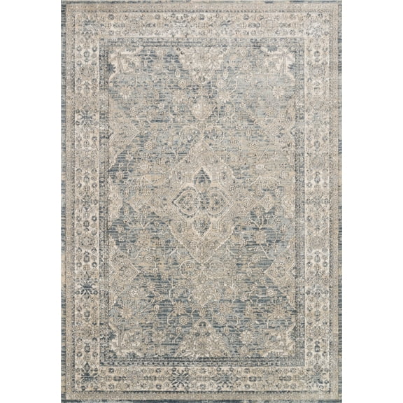 Loloi Teagan Sky / Natural 6'-7" x 9'-2" Area Rug