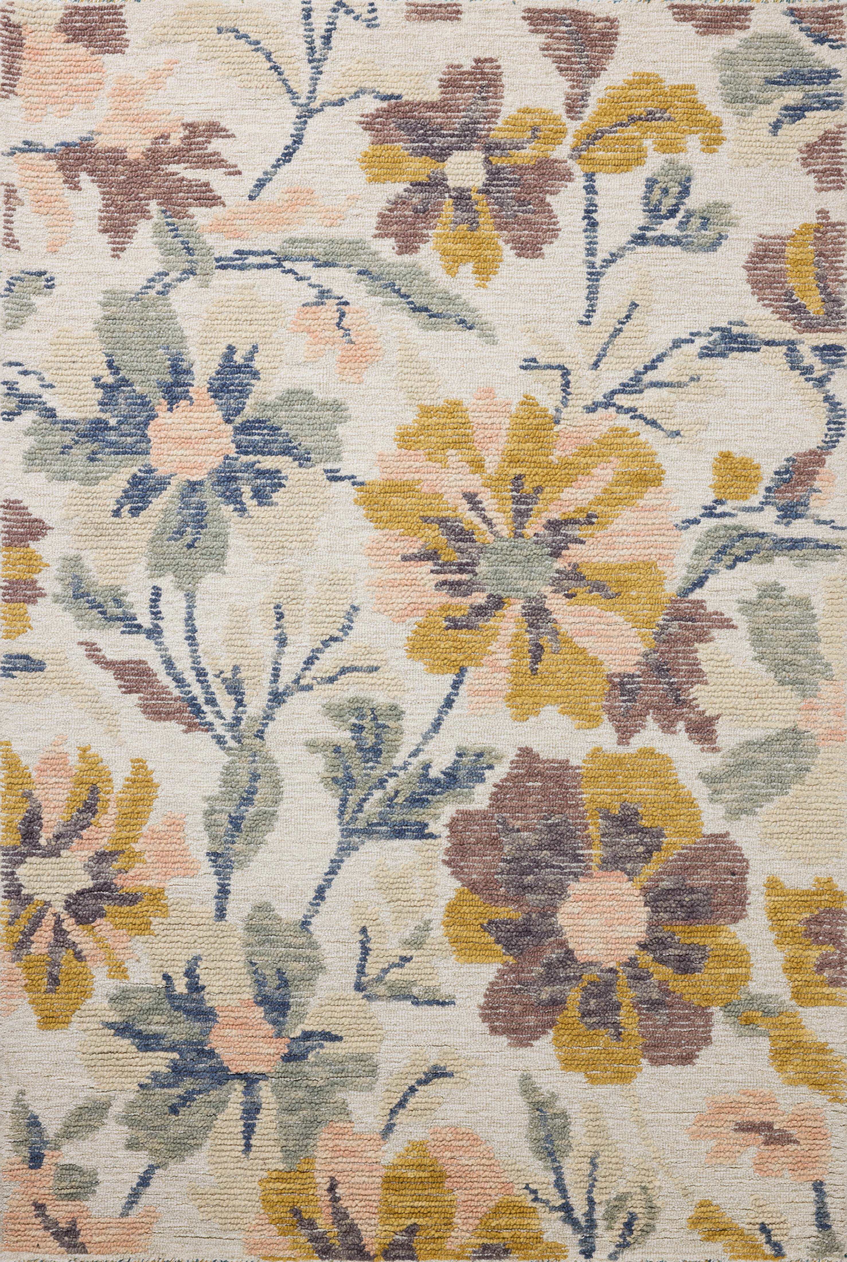 Loloi Tilly Bone / Multi 5'-0" x 7'-6" Area Rug