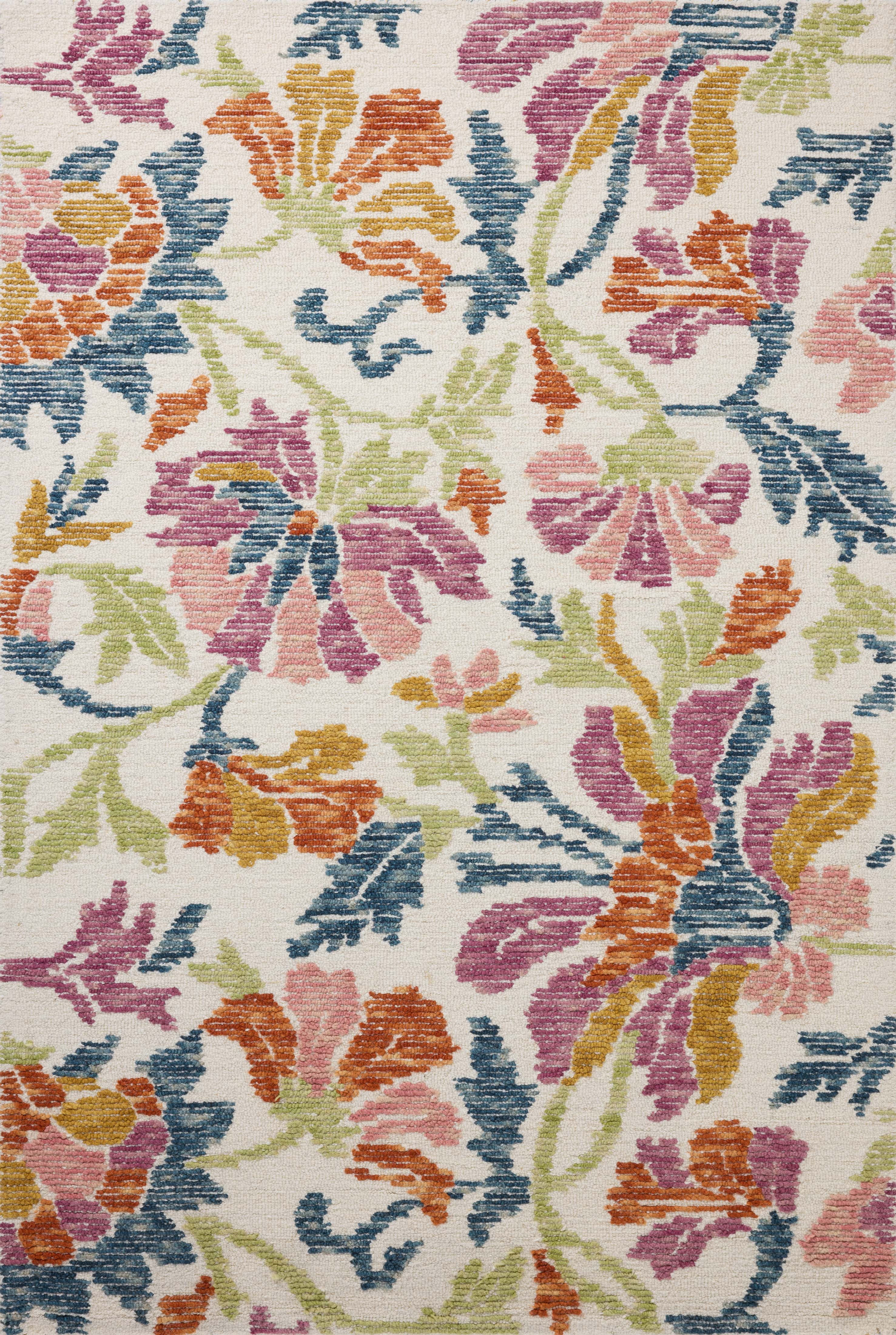 Loloi Tilly Ivory / Multi 5'-0" x 7'-6" Area Rug