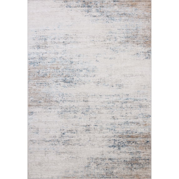 Loloi Townes Ivory / Sky 18" x 18" Sample Rug