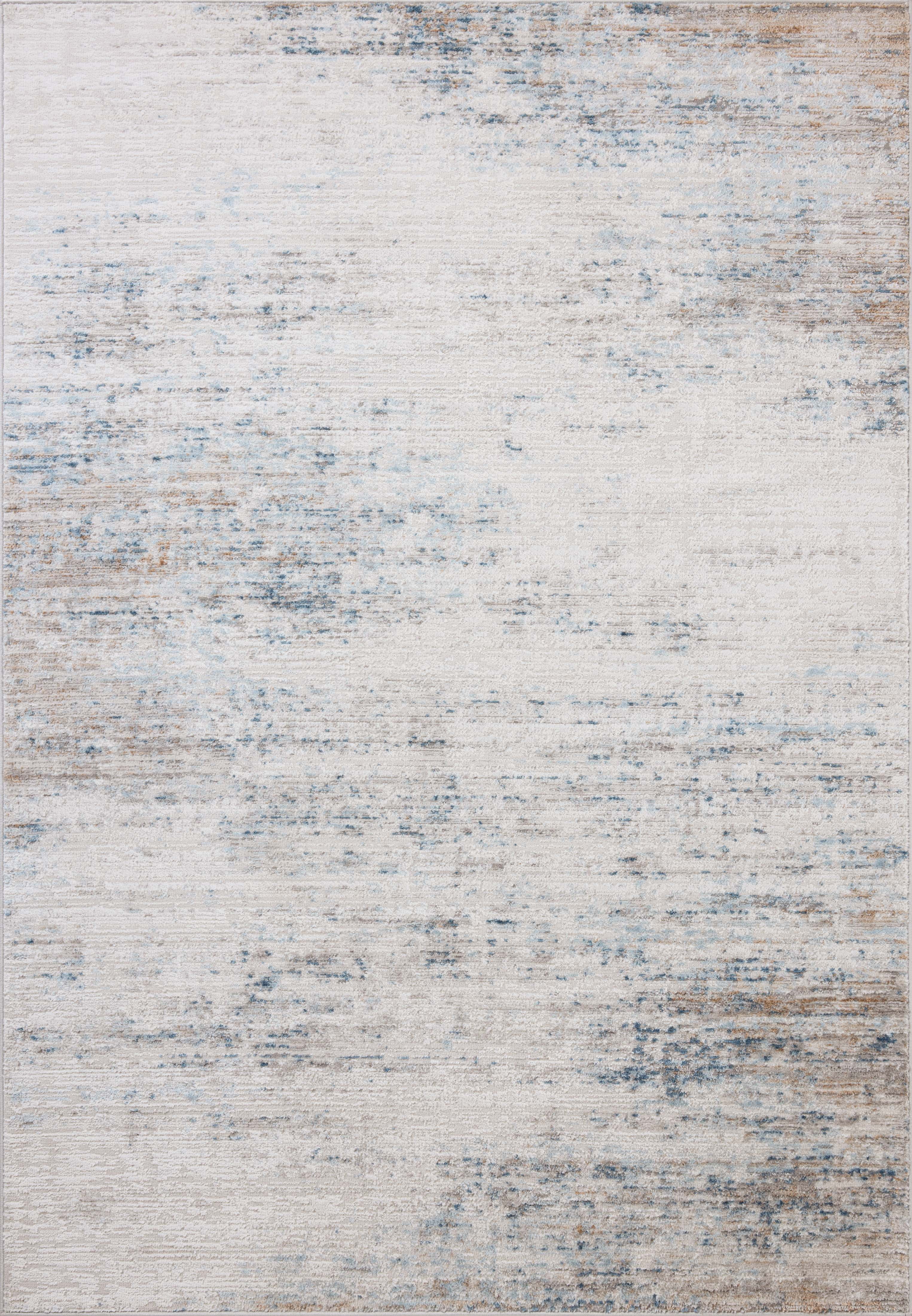 Loloi Townes Ivory / Sky 6'-7" x 9'-2" Area Rug