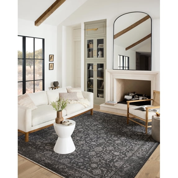 Loloi Vance Charcoal / Dove 18" x 18" Sample Rug