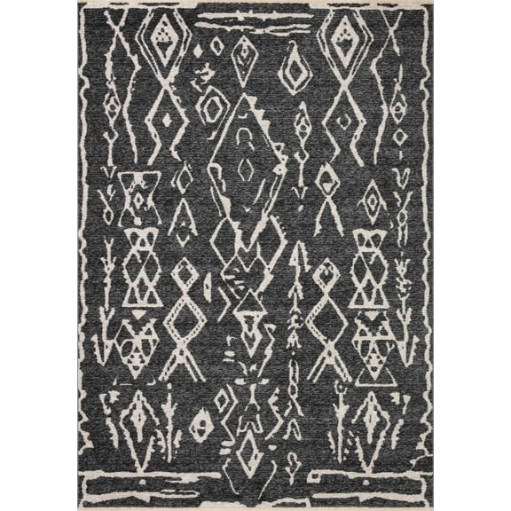 Loloi Vance Charcoal / Dove 2'-3" x 3'-10" Accent Rug