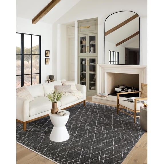 Loloi Vance Charcoal / Dove 2'-7" x 8'-0" Runner Rug