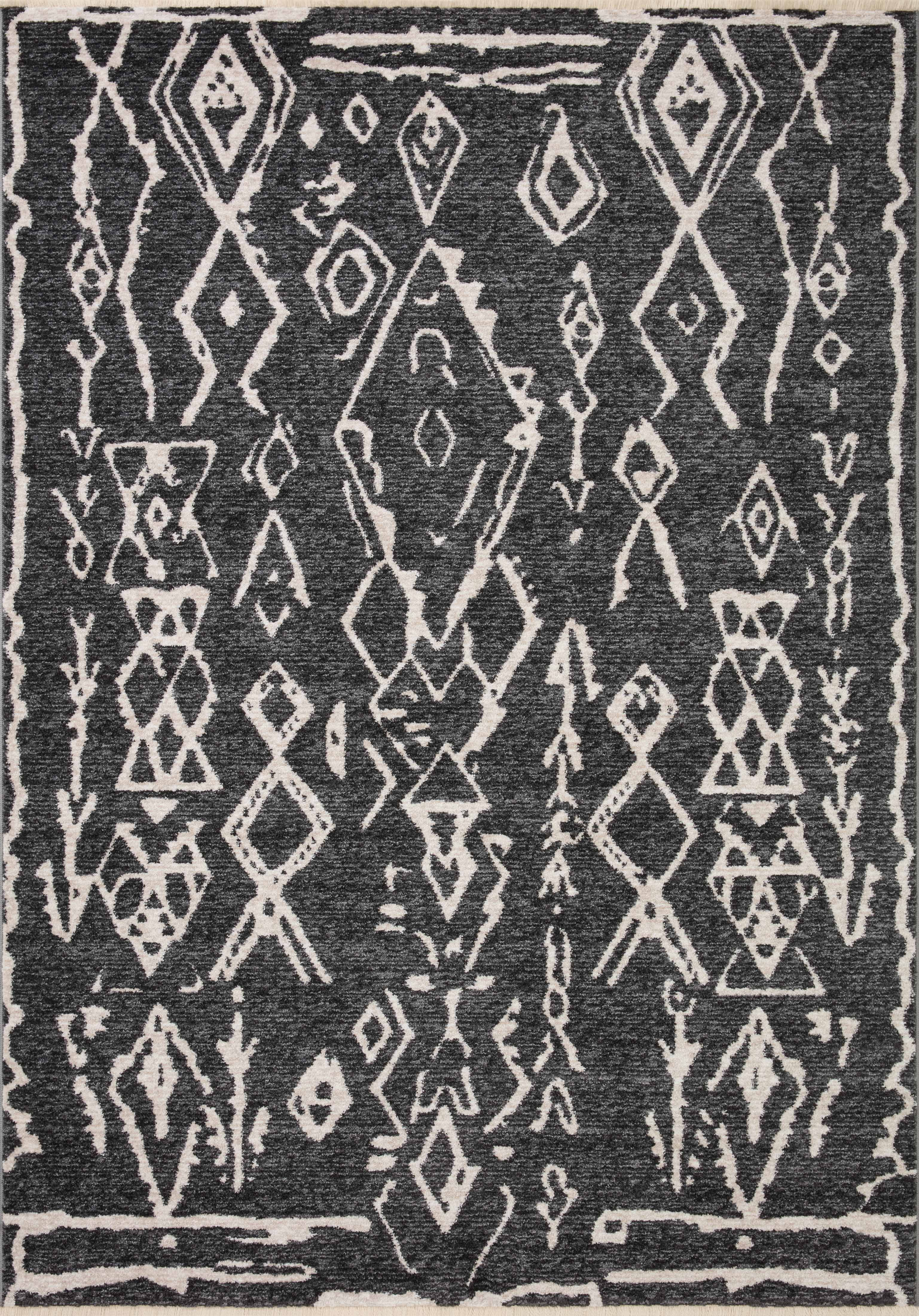 Loloi Vance Charcoal / Dove 2'-7" x 8'-0" Runner Rug