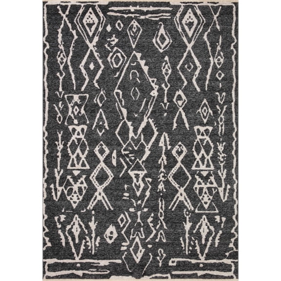 Loloi Vance Charcoal / Dove 7'-10" x 10' Area Rug