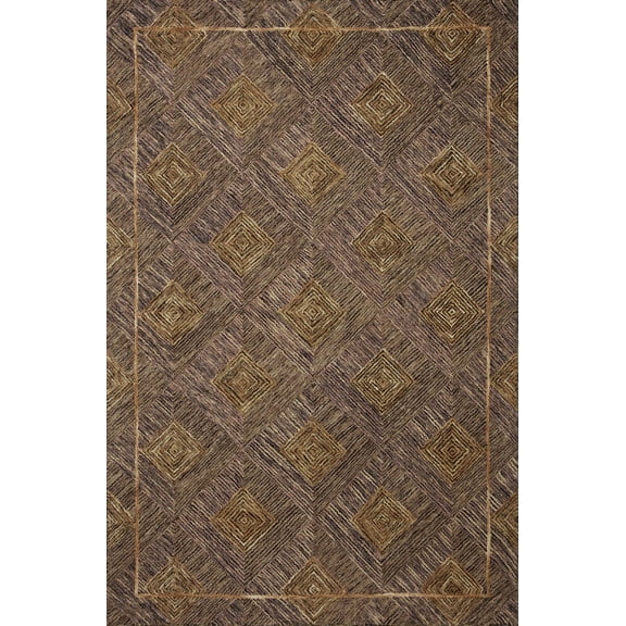 Loloi Varena Plum / Gold 18" x 18" Sample Rug