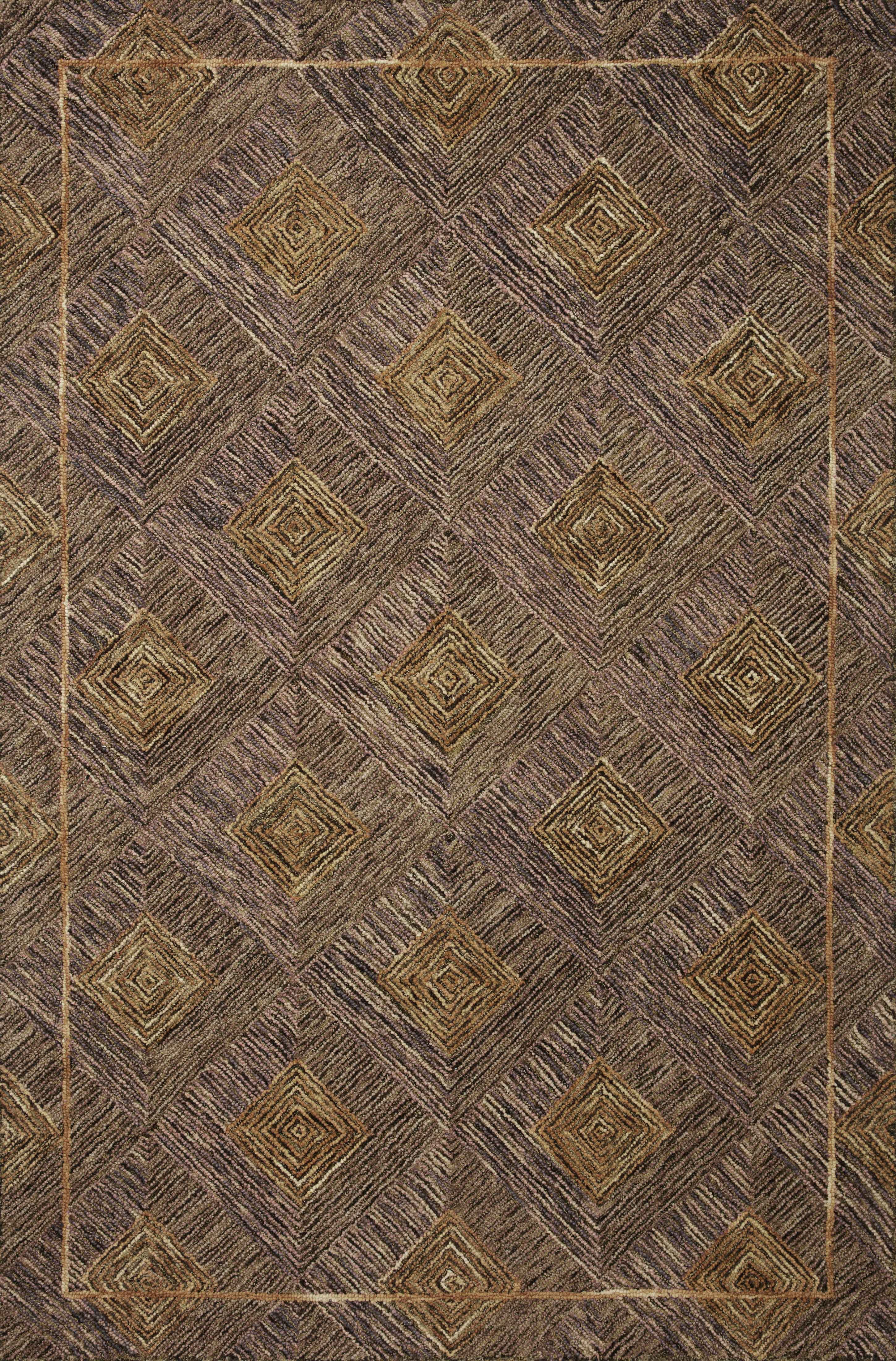 Loloi Varena Plum / Gold 7'-9" x 9'-9" Area Rug