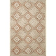 Loloi Varena Sand / clay 18" x 18" Sample Rug