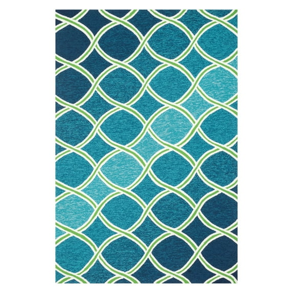 Loloi Venice Beach VB-18-Blue-Green-76x96 Area Rug