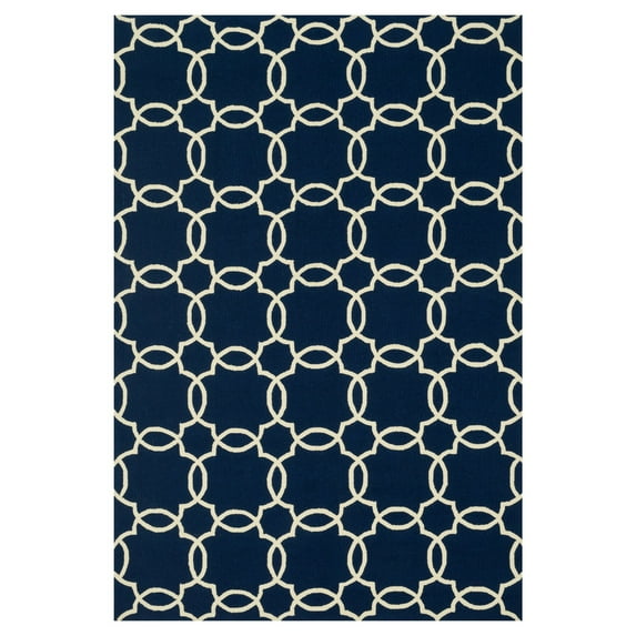 Loloi Ventura Indoor / Outdoor Rug - Navy / Ivory