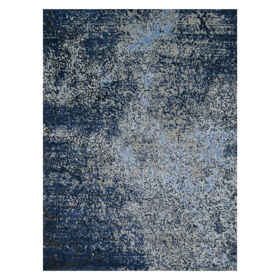 Loloi Viera 7'7" x 10'6" Power Loomed Rug in Gray and Navy