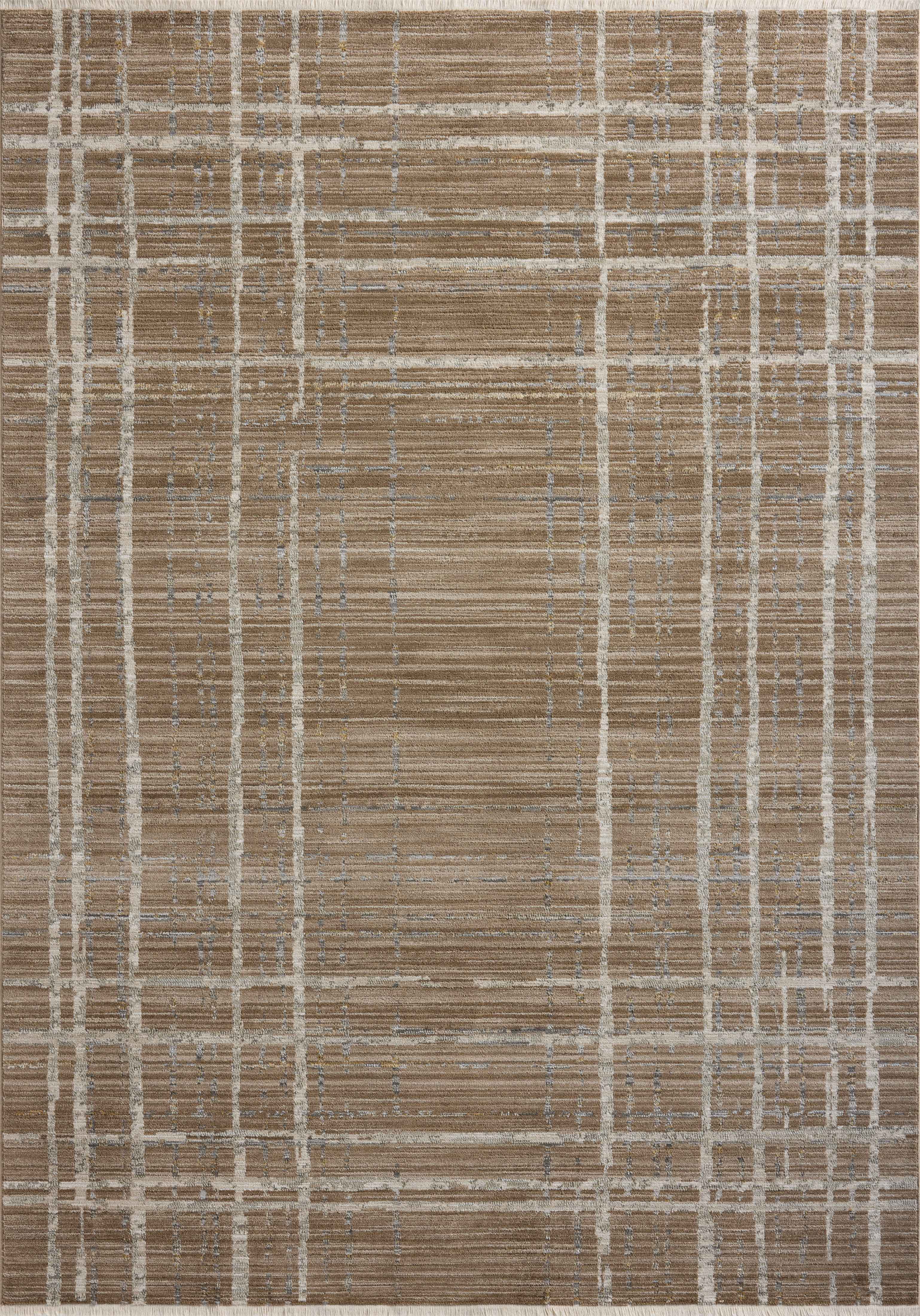 Loloi Wade Brown / Stone 5'-3" x 7'-9" Area Rug