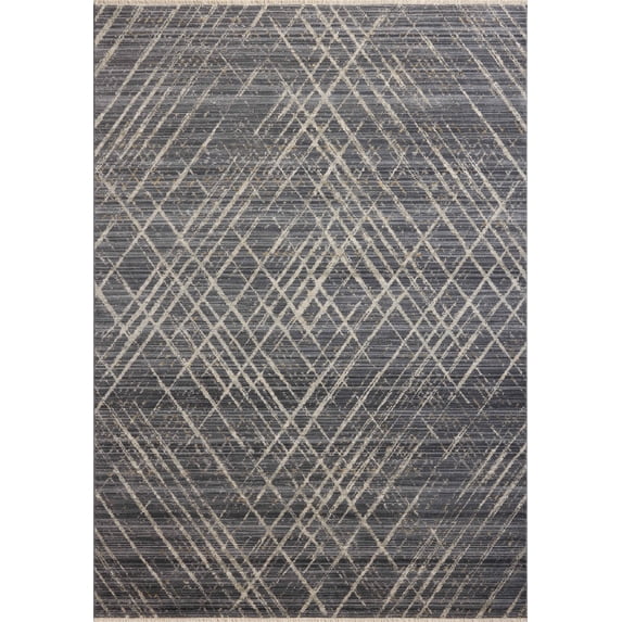 Loloi Wade Midnight / Beige 18" x 18" Sample Rug