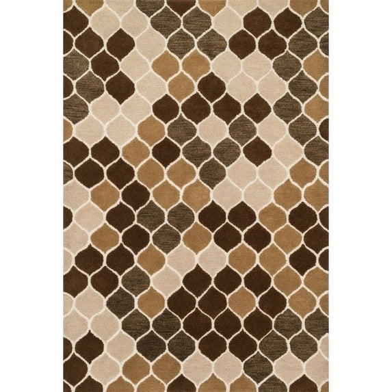 Loloi Weston HWS15 Rug 2' 3" x 3' 9" Neutral and Brown Rectangle