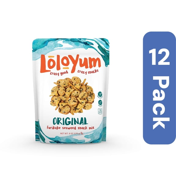 Loloyum Original Furikake Snack Mix 6 oz (Pack Of 12)