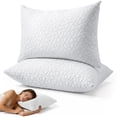 thumbnail image 1 of Lolsea Memory Foam Queen Bed Pillows Set of 2, Adjustable Loft Hotel Pillows for Side, Back, and Stomach Sleepers, Queen, 1 of 9