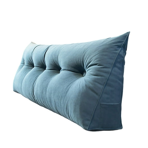 Lolynie Bolster Pillow - Headboard Support For Bed Sitting, Triangular Design