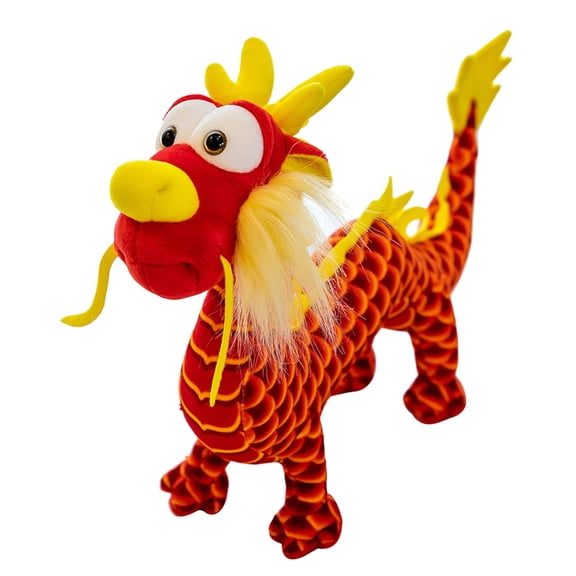 Lolynie Chinese Dragon Plush Year Of The Dragon Stuffed Animal Plush Chinese New Year Mascot Doll Plushies Zodiac Animal Doll Toy For New Year Spring Festival Birthday