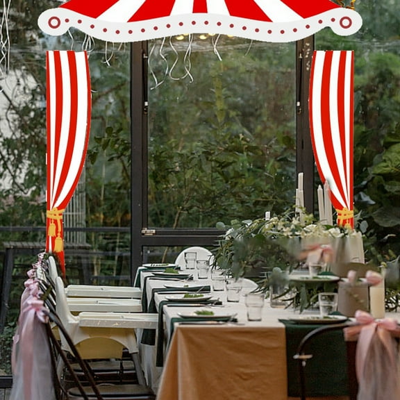 Lolynie Circus Carnival Party Stereo Background Cloth Atmosphere Decoration Hanging Cloth Carnival Photo Photography Arch