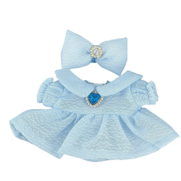 Lolynie Clothes For Dolls Accessories (No Doll), Kawaii Skirt Outfit Set 2 Pieces For 15Cm 17Cm Doll Suit, Stylish Dress Up Bowknot Doll Clothing Set Replacement