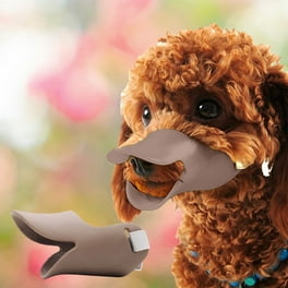 Walbest Dog Muzzles Anti Bite Silicone Duck-Bill Duck Mouth Shape