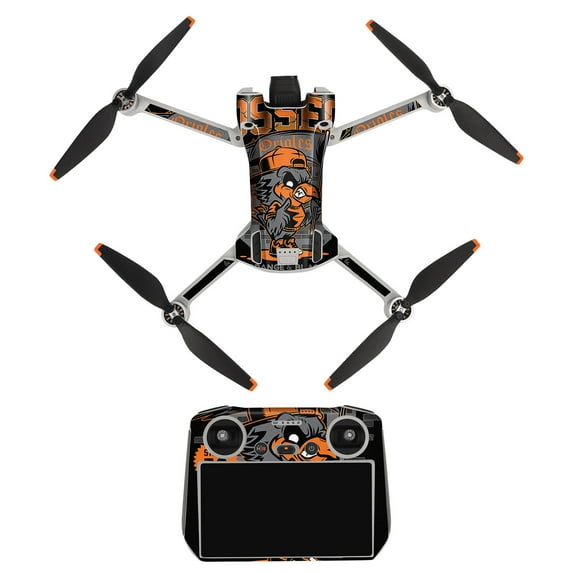 Lolynie Drone Sticker Colorful Skin Wrap Decal Sticker Carbon Fiber Skin Decal Set Remote Controller Battery Body Wrap Waterproof For Dji Mini 3 Pro