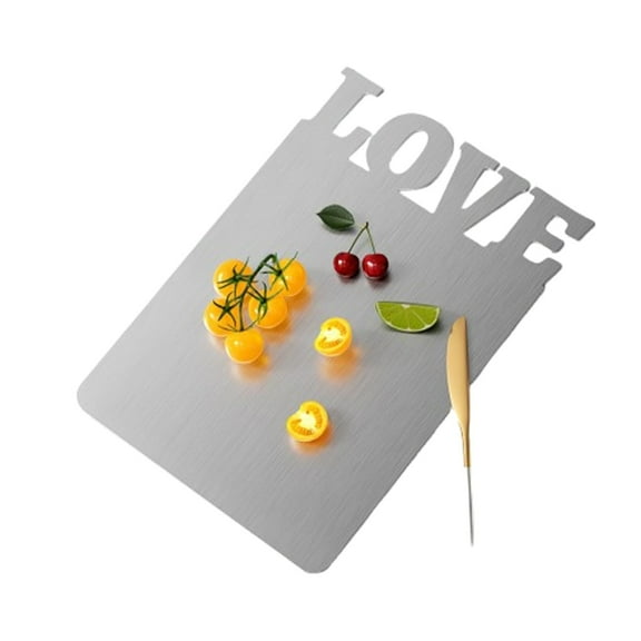 Lolynie Engraved Love Cutting Board - Non-Porous Serving Platter For Romantic Kitchen, Wedding Anniversary Gift With Heartfelt Message Design