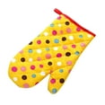 thumbnail image 1 of Lolynie Heat Thick Oven Gloves Dot Microwave Insulation Ovenware Baking Bakeware Tools Kitchen Accessories Yellow, 1 of 4