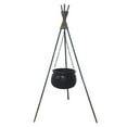 Lolynie Home Decor Halloween Outdoor Decorations Witch Cauldron With