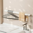 thumbnail image 1 of Lolynie Household Bath Towel Rack Bathroom Storage Slippers Rack Toilet Toilet Wall Mounted Storage Rack Bathroom Towel Rack, 1 of 5