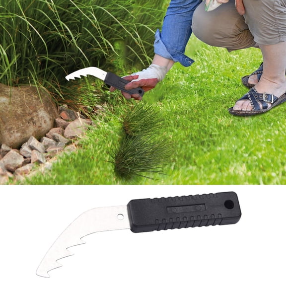Lolynie Manual Patio Weeder Tool - Stainless Steel L Shaped Pavement Puller Spatula Cutter For Brick Removal
