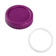 thumbnail image 1 of Lolynie Mason Jar Lids - 12Pcs Mason Lids Regular Mouth, Leak Proof Canning Covers With Silicone Rings For Ball, Kerr And More, Reusable Can Tops Caps Covers For Jars Accessories, 1 of 5