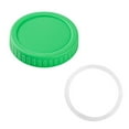 thumbnail image 1 of Lolynie Mason Jar Lids - 12Pcs Mason Lids Regular Mouth, Leak Proof Canning Covers With Silicone Rings For Ball, Kerr And More, Reusable Can Tops Caps Covers For Jars Accessories, 1 of 5
