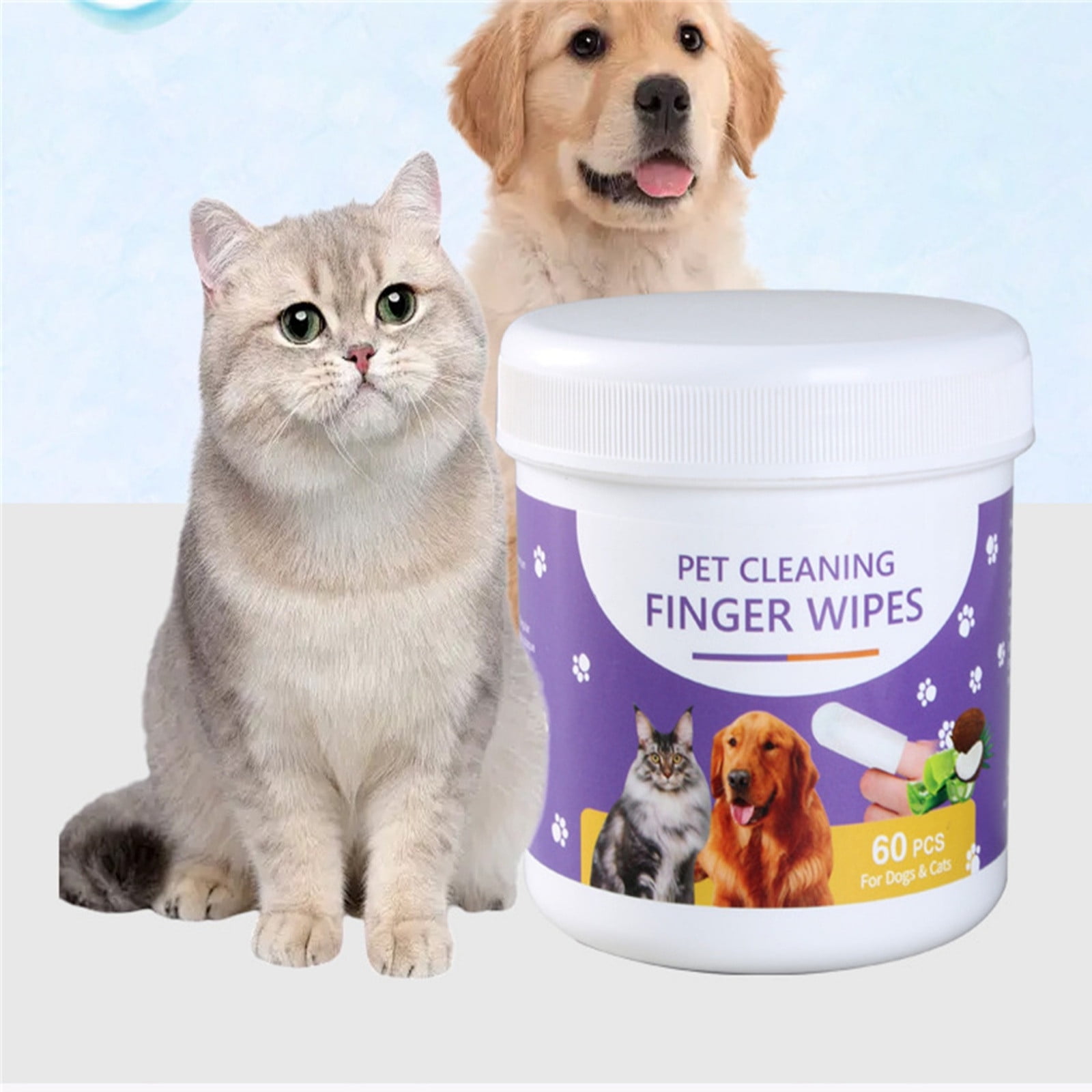 Mineroll Cat Eye Wipes For British Shorthair And Scottish Fold Individually Wrapped Gentle Tear Stain Remover Fragrance Free