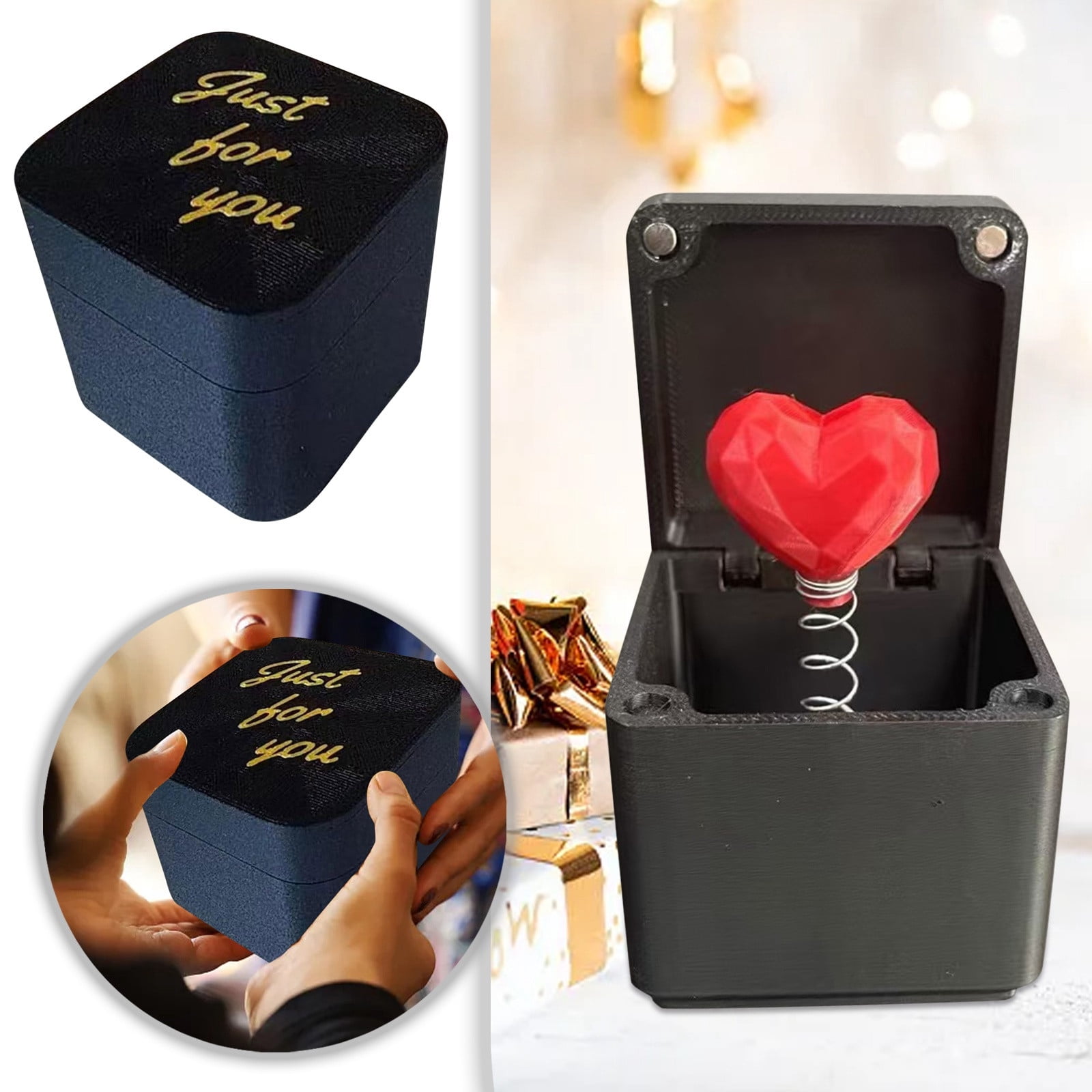 Lolynie Red Heart Surprise Present 3D Printed In Surprise Up Present ...