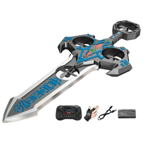 Lolynie Remote Control Sword Drone - Hand-Controlled Rc Glider With Stunt Flips, Drop-Resistant Flying Toy For Adults